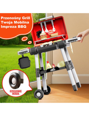 WOOPIE Grill Barbecue Kuchnia Ogrodowa Interaktywna LED Zestaw XL 31 el.