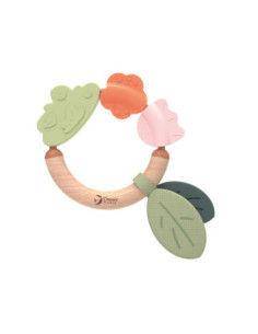 CLASSIC WORLD Drewniana Grzechotka  Sensoryczna Gryzak 2w1 2