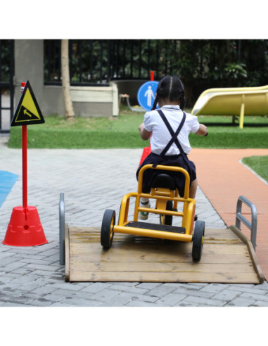 CLASSIC WORLD EDU Drewniany Mostek Rampowy Najazd Droga Tor dla Rowerów