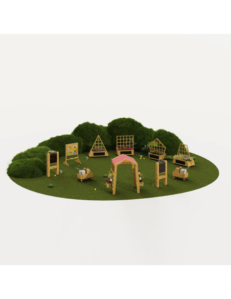 CLASSIC WORLD Drewniana Brama Ogrodowa Pergola Kwietnik