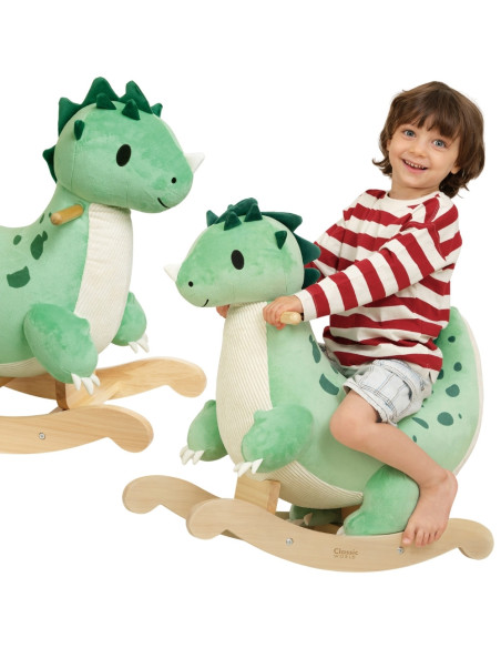 CLASSIC WORLD Dinozaur Na Biegunach Zielony Bujany