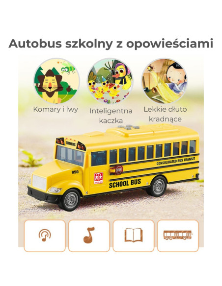 Woopie Autobus Szkolny Interaktywny Elektryczny 1:20