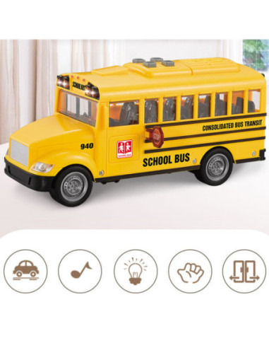 Woopie Autobus Szkolny Interaktywny Elektryczny 1:20