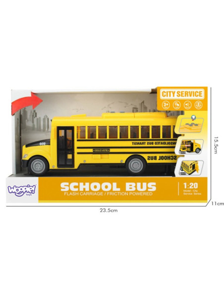 Woopie Autobus Szkolny Interaktywny Elektryczny 1:20