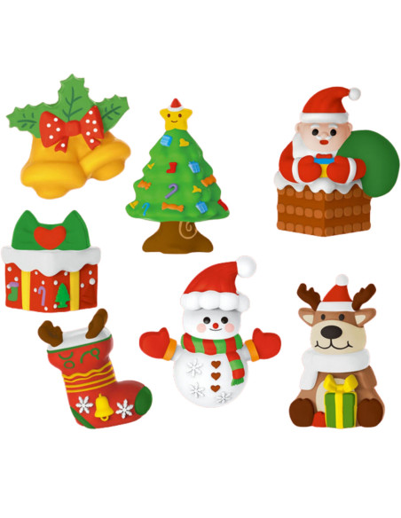 Woopie Stwórz Swoje Figurki Świąteczny Zestaw kreatyny do Odlewania i Malowania DIY