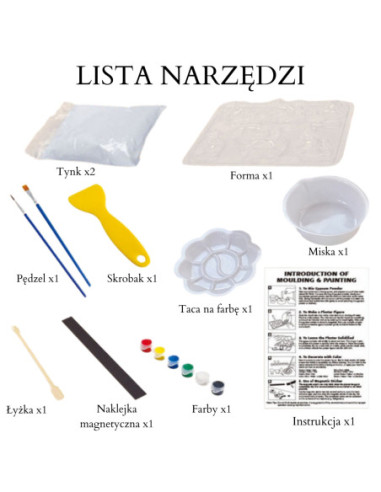 Woopie Stwórz Swoje Figurki Świąteczny Zestaw kreatyny do Odlewania i Malowania DIY