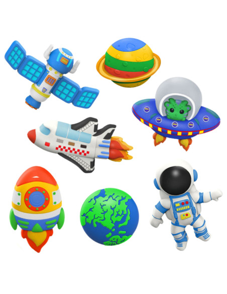 Woopie Stwórz Swoje Figurki Kosmiczny Zestaw Kreatywny do Odlewania i Malowania DIY