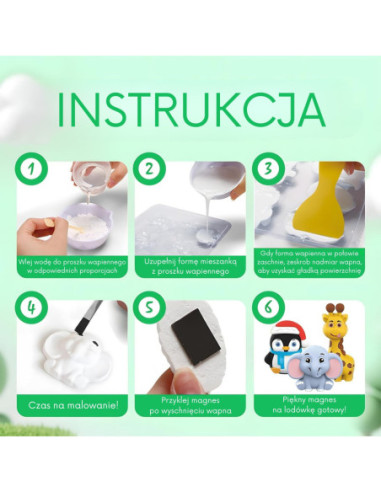 Woopie Stwórz Swoje Figurki Zestaw Kreatywny do Odlewania i Malowania DIY Zwierzątka