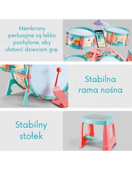 WOOPIE Perkusja Kolorowa