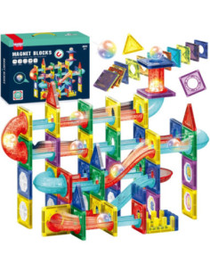 WOOPIE Magnetic Construction Blocks 3D Educational Set Ball Track 105pcs.