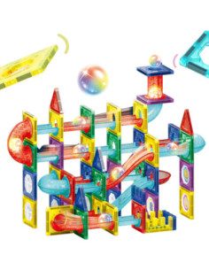 WOOPIE Klocki Magnetyczne Konstrukcyjne Tor Kulkowy 3D 105el. 2