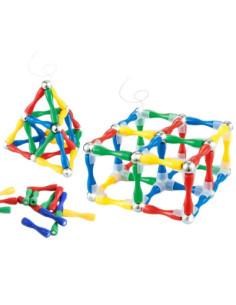 WOOPIE Klocki Magnetyczne Konstrukcyjne 3D 128 el. XXL 2