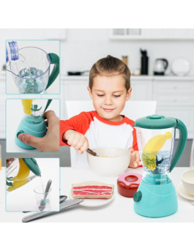 WOOPIE Zestaw AGD 3w1 Ekspres Mikser Blender Efekty Dźwiękowe Świetlne
