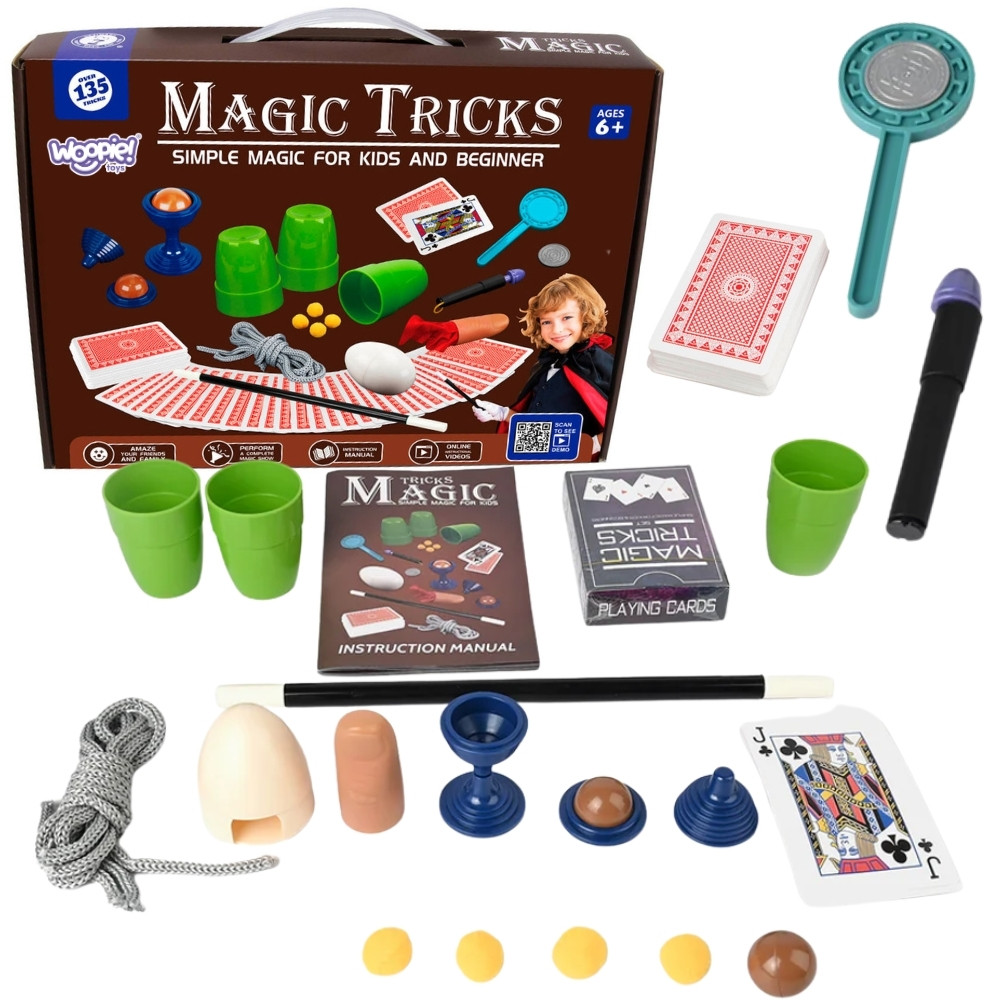 WOOPIE Magiset för barn – 135 magiska trick och korttrick