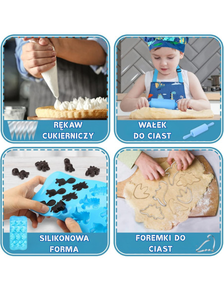 WOOPIE Dino Zestaw Małego Kucharza