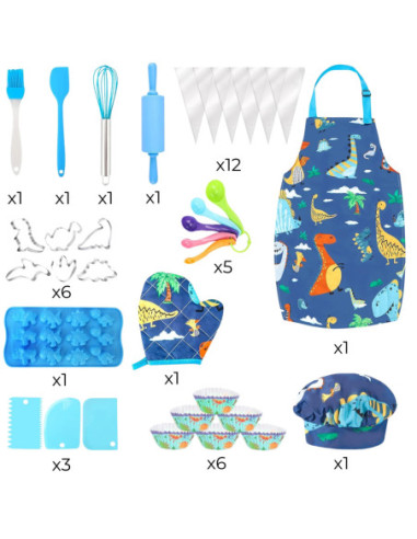 WOOPIE Dino Zestaw Małego Kucharza