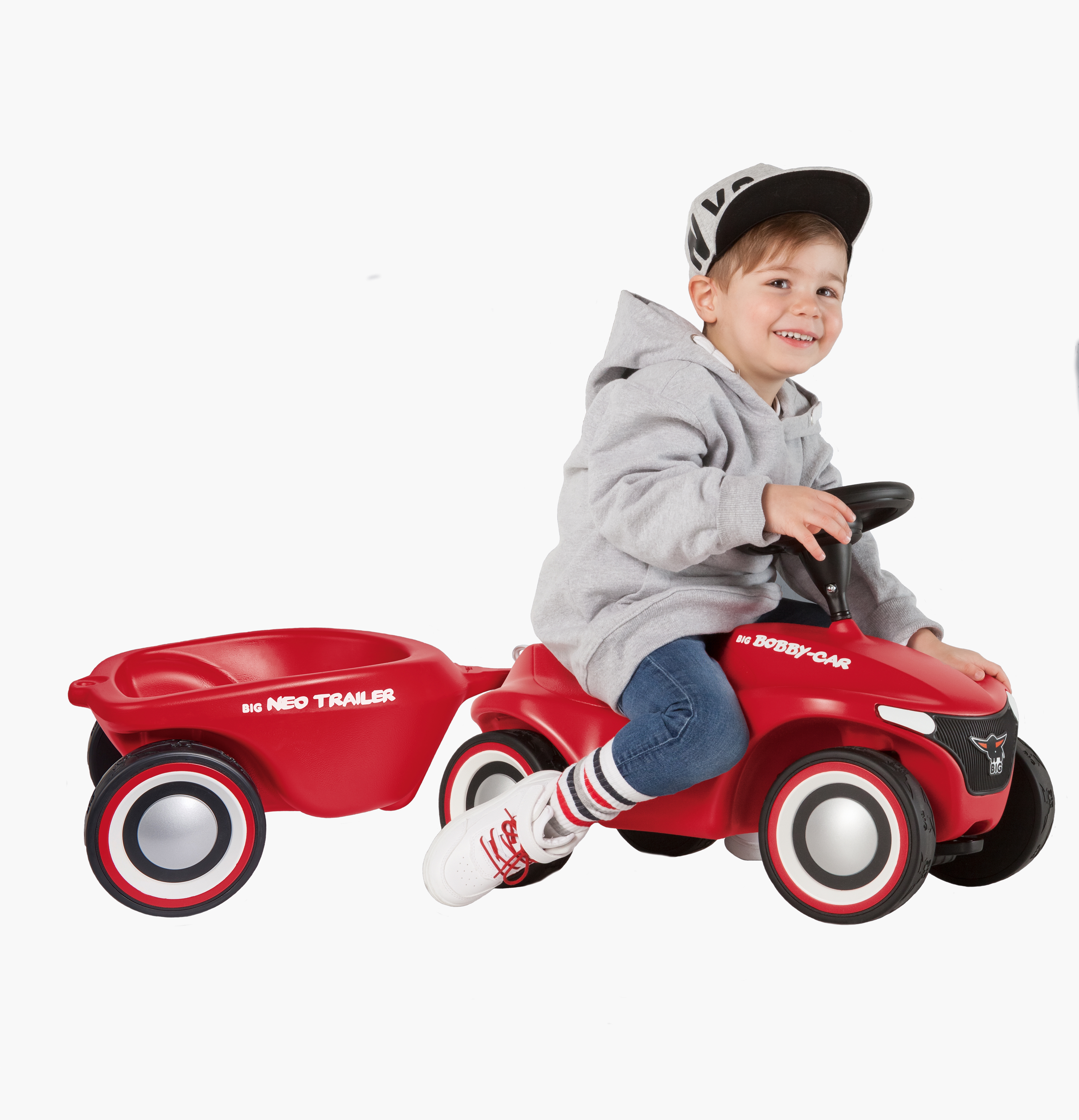 Przyczepka do jeździka bobby car neo czerwona