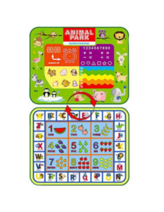 WOOPIE Mata Wodna Edukacyjna do Malowania 2w1 XXL Dwustronna Zwierzęta 2