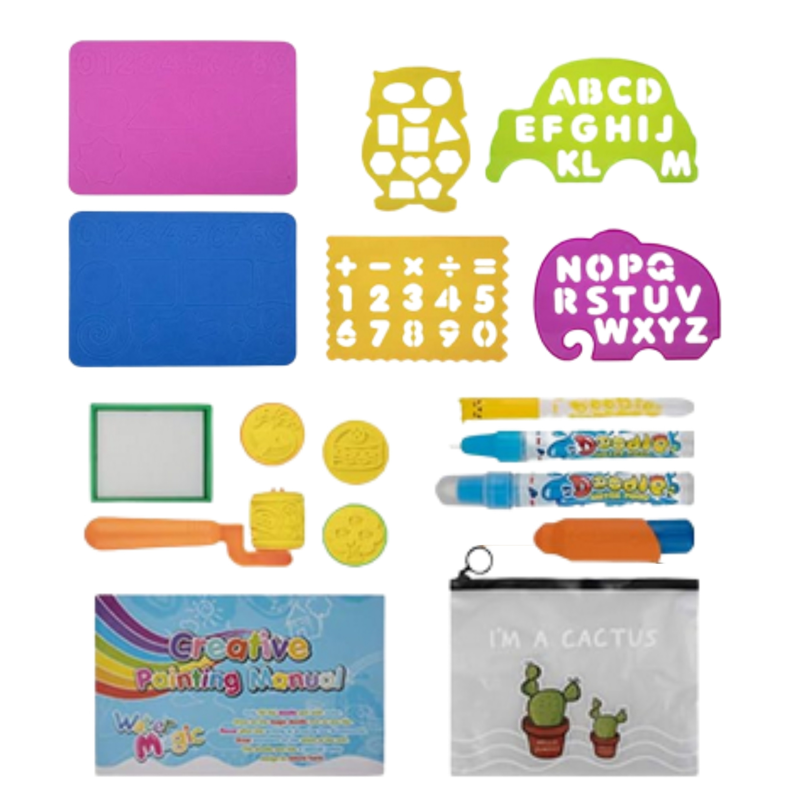 Mata wodna do malowania 2w1 xxl dwustronna zwierzęta - 12 z 18