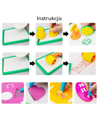 WOOPIE Mata Wodna Edukacyjna do Malowania 2w1 XXL Dwustronna Zwierzęta