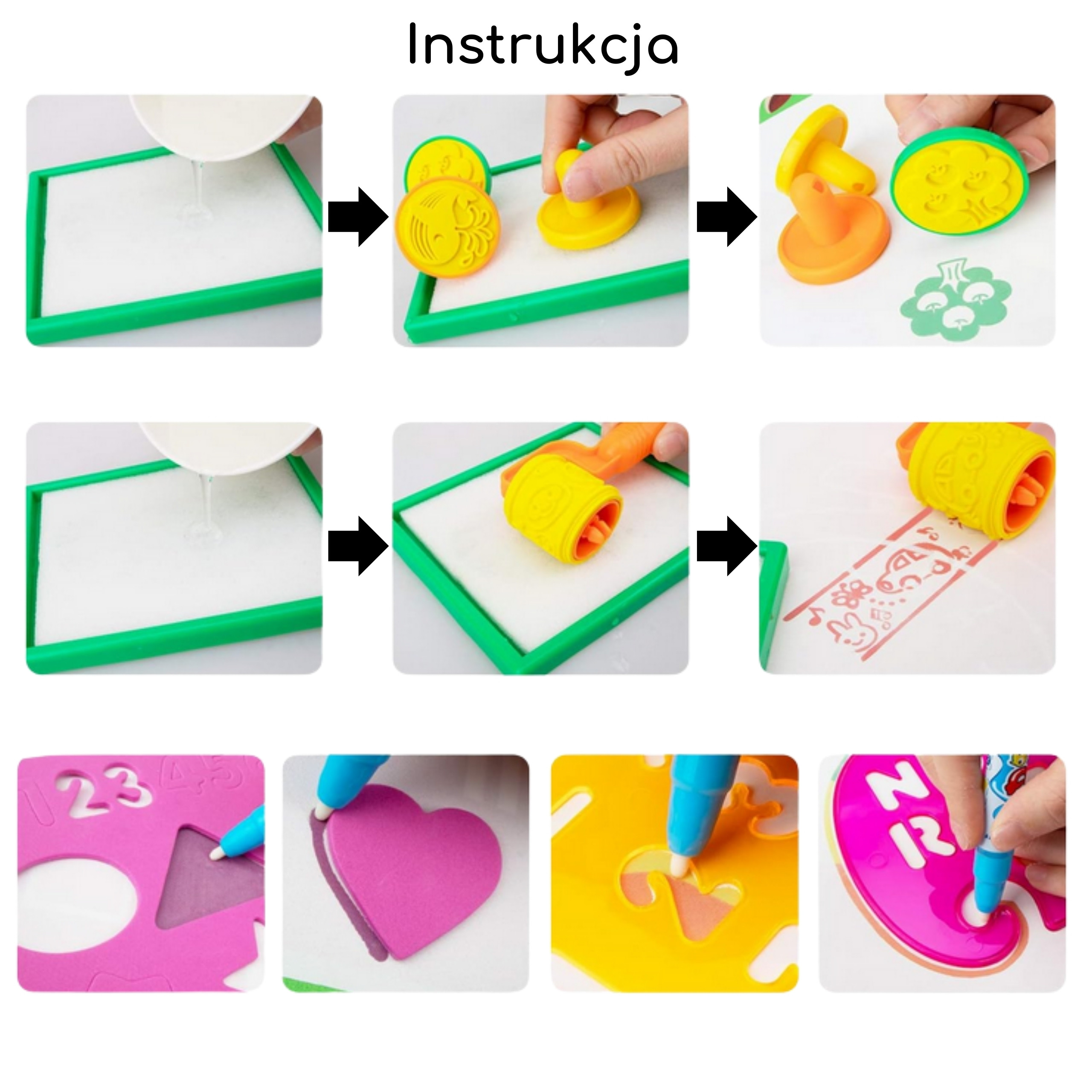 Mata wodna do malowania 2w1 xxl dwustronna zwierzęta - 13 z 18