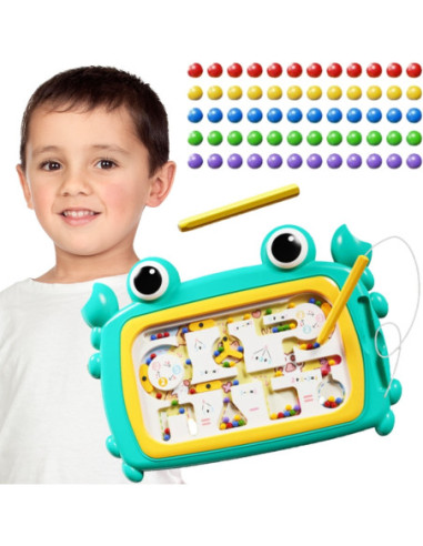 WOOPIE Tablica Magnetyczna Montessori Labirynt Krab Turkusowa