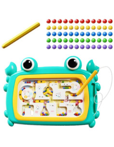 WOOPIE Tablica Magnetyczna Montessori Labirynt Krab Turkusowa 2