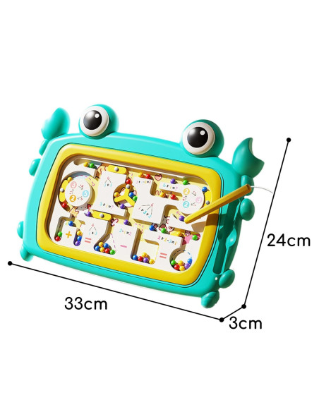 WOOPIE Tablica Magnetyczna Montessori Labirynt Krab Turkusowa