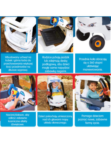 LITTLE TIKES Jeździk Cozy Coupe – Łazik Kosmiczny