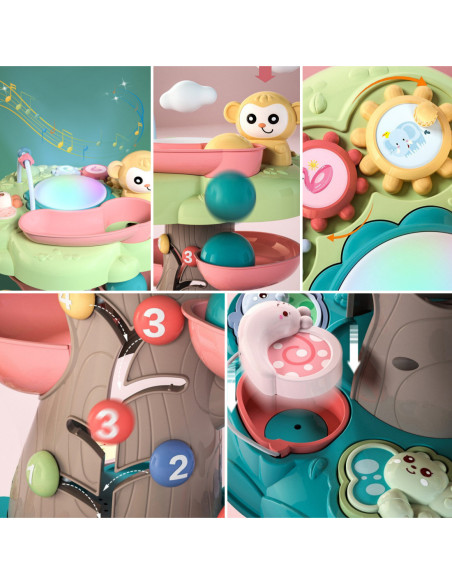 WOOPIE Interaktywne Drzewko Edukacyjne Pianino Led