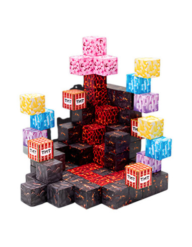 WOOPIE Klocki Magnetyczne Bloczki Sześciany Piksele Mine Craft 74el.