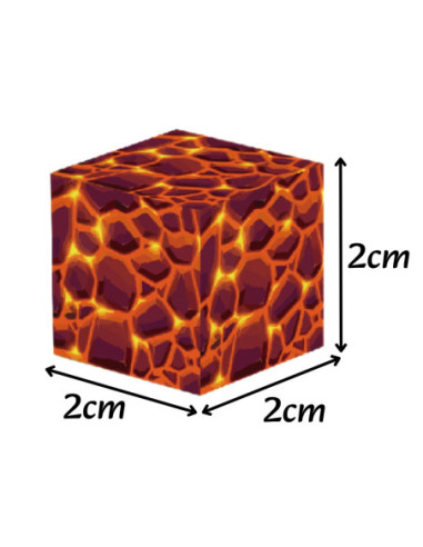 WOOPIE Klocki Magnetyczne Bloczki Sześciany Piksele Mine Craft 74el.