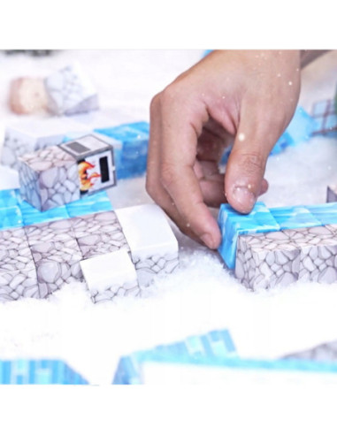 WOOPIE Klocki Magnetyczne Konstrukcyjne Zimowy Świat klocków