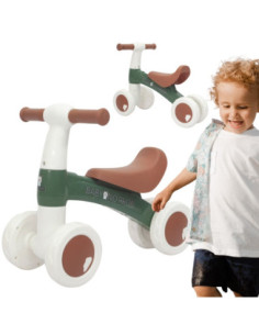 WOOPIE Rowerek Biegowy Zielony Jeździk Czterokołowy