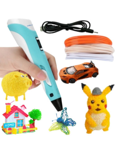 WOOPIE Długopis 3D Dla Dzieci Zestaw z Wyświetlaczem LED - Kreatywna Zabawa