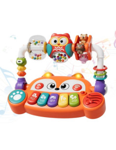 WOOPIE Interaktywne Pianino Edukacyjne Lisek LED Grzechotki 2