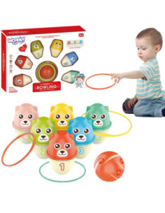 WOOPIE Kręgle Dla Dzieci Kolorowe Misie 3w1