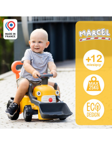 FALK Chodzik Jeździk Koparka Marcel 2w1