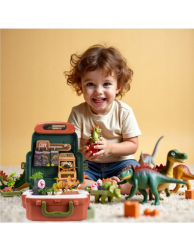 WOOPIE Walizka Dinosaur World - Edukacyjny Zestaw Odkrywcy Dinozaurów