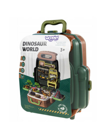 WOOPIE Walizka Dinosaur World - Edukacyjny Zestaw Odkrywcy Dinozaurów