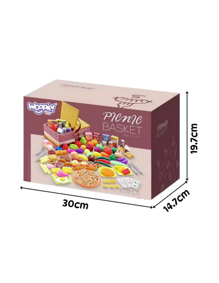 WOOPIE Kosz Piknikowy Dla Dzieci Zestaw 103el.