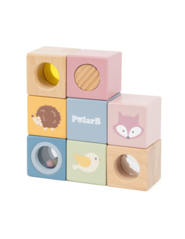 VIGA Drewniane Klocki Sensoryczne PolarB