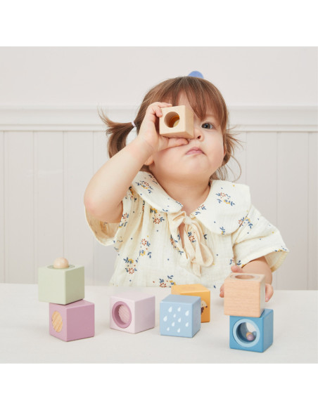 VIGA Drewniane Klocki Sensoryczne PolarB