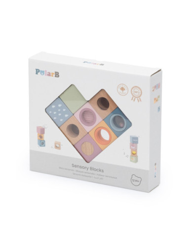 VIGA Drewniane Klocki Sensoryczne PolarB