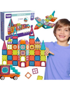 WOOPIE Magnetic 3D Blocks Train Set 71 pcs.