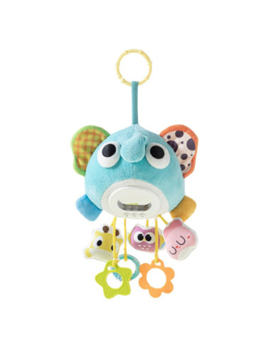 WOOPIE Pluszowy Słonik Maskotka Interaktywna Przytulanka Muzyczna z Zawieszkami i Gryzakami