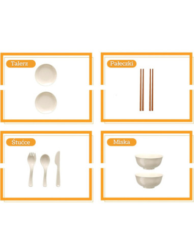 WOOPIE Zestaw Małego Kucharza Garnki Patelnia Czajnik Biały 32el.