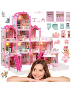 WOOPIE Domek dla Lalek Villa z Akcesoriami i Lalką 296el.