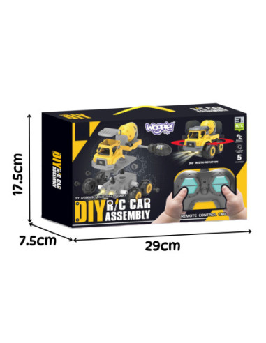 WOOPIE Zdalnie Sterowany Samochodzik Budowlany DIY