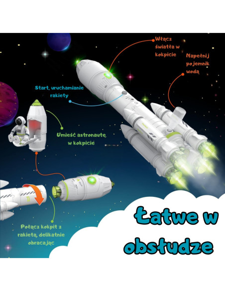 WOOPIE Interaktywna Rakieta Kosmiczna Space Set